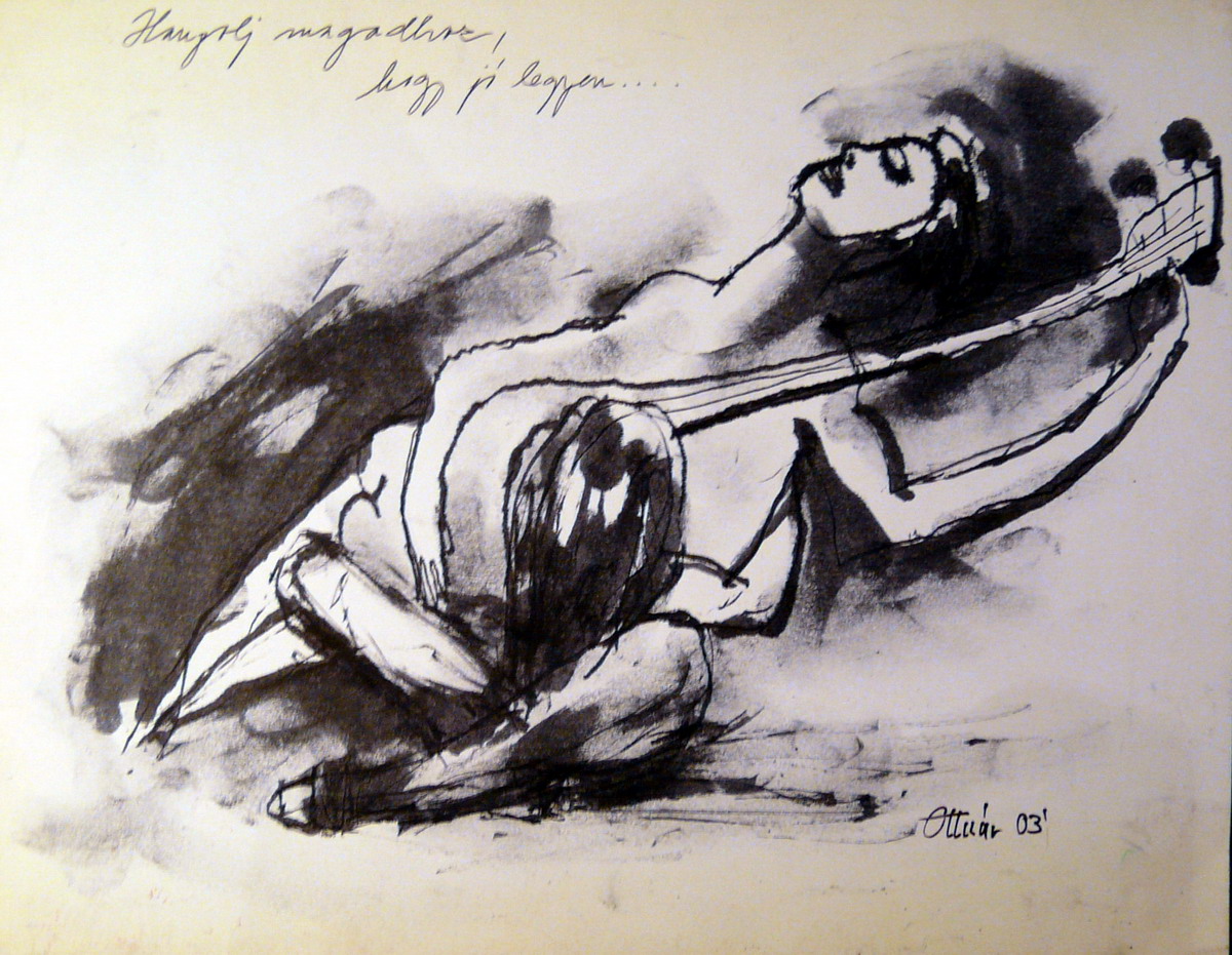 30- Ilustrácia k zbierke Wernke Bernáth VII. (21 x 37